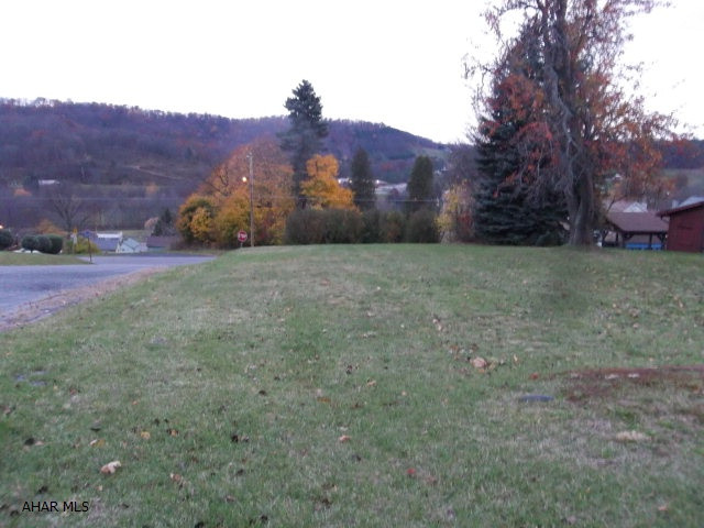Land is on the corner of Campbell Avenue and 37th Street in Northern Cambria. Sign on lot.