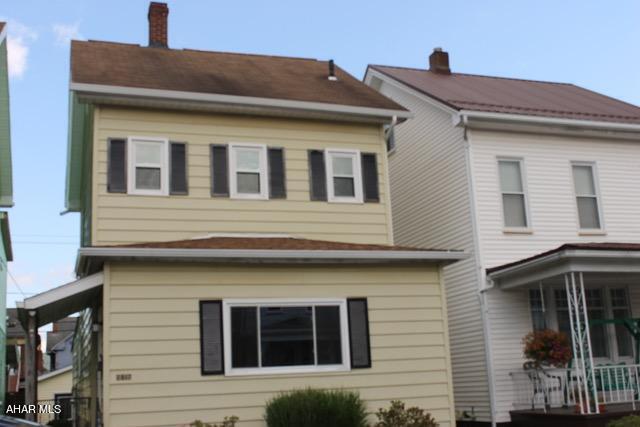 Looking for a well maintained 3-4 bedroom home with a fenced yard and detached garage, here it is! As you enter the home you have a spacious living room with a large closet, kitchen with all appliances, nice size 1/2 bathroom, plenty of additional storage and a bonus room that could be a 1st floor bedroom/office completes the main floor. The second floor offers the two bedrooms and full bath and the third floor could be an additional bedroom. All new carpet and luxury vinyl flooring, new windows and freshly painted so there is nothing to do but move in!
