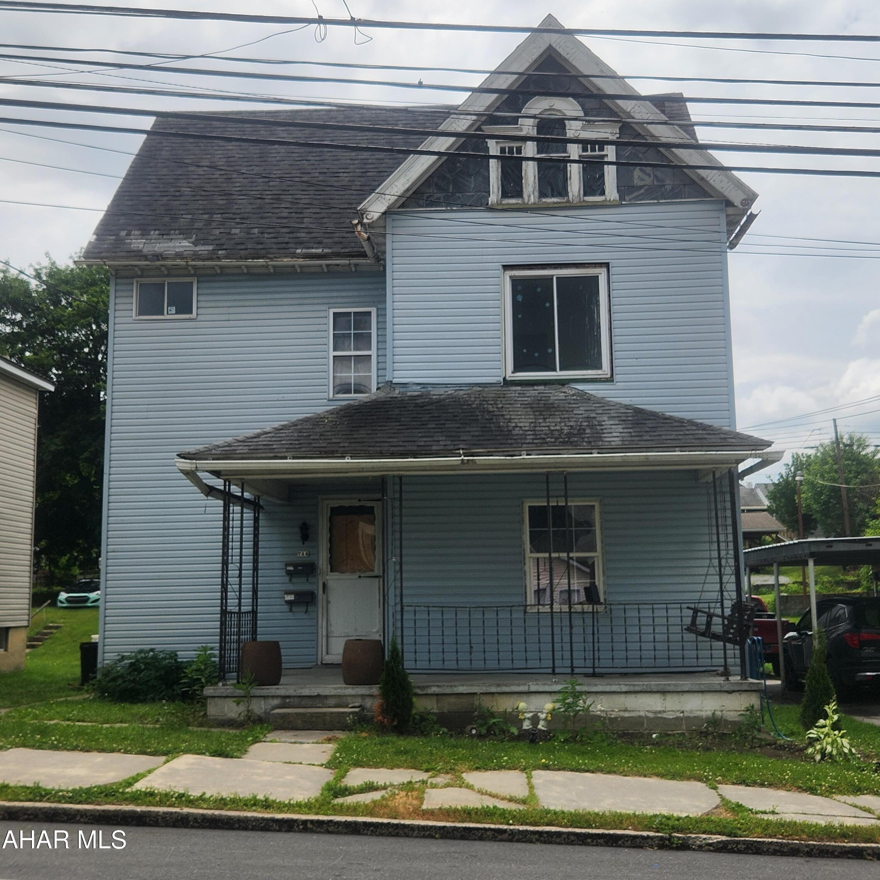 Great opportunity to renovated a 2 unit building in Roaring Spring. This property offers a 2 bedroom 1 bath on the first floor and a 3/4 bedroom 1 bathroom on second floor. Utilties are seperate per unit. The rear of the property offers additional off street parking. Seller to make no repairs, property sold in as is condition.