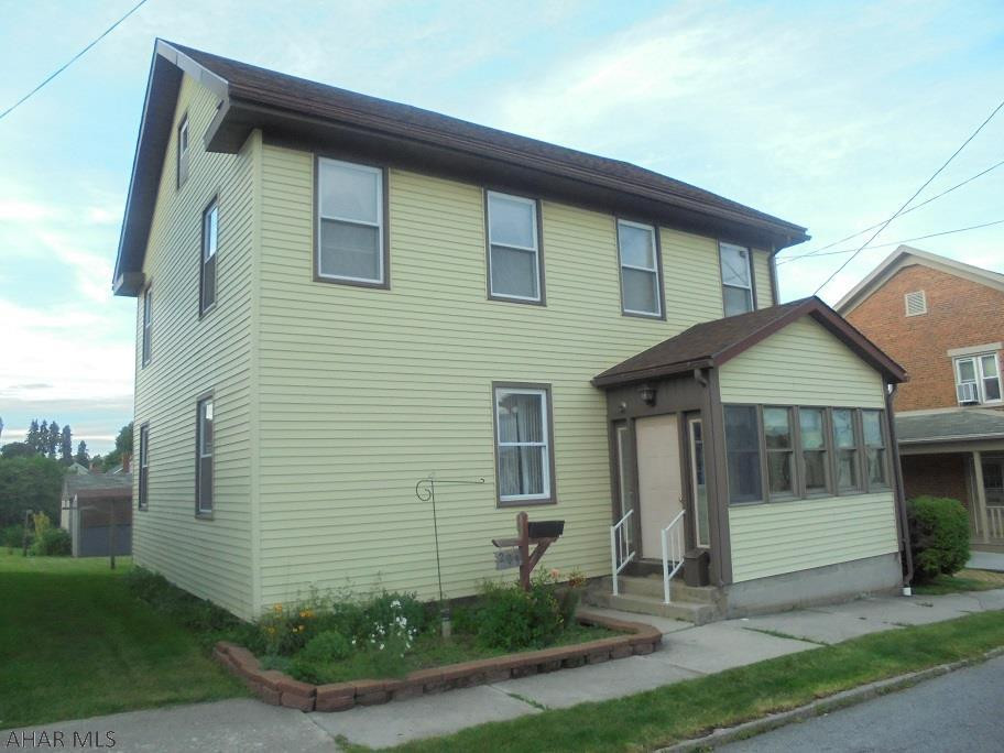 Ebensburg- 5BR, 2 bath vinyl sided 2 story home. Gas hot water heat. 1 car detached garage.  Workshop area and shed.  Roof is 1 year old.