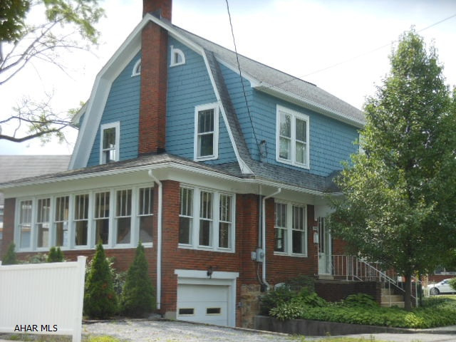Beautiful new bathroom with double sinks, granite countertops, tile tub/shower. 2 fireplaces, hardwood floors. Terrific new laundry room, hot water heat plus Sanyo Air Conditioning system. Garage plus off street parking and nice lot. Very nice home in the Borough!