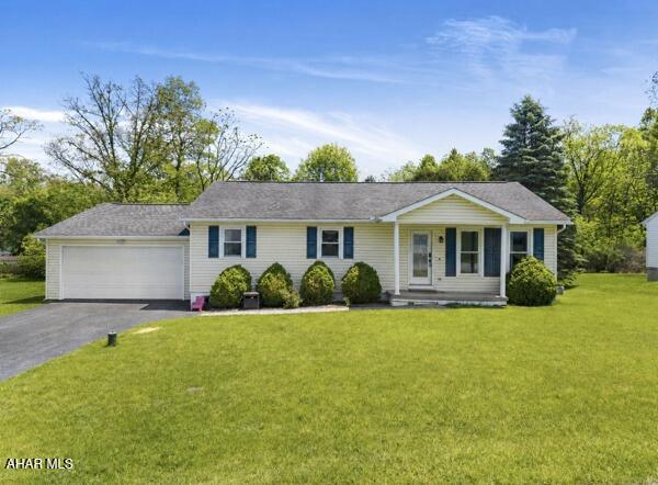 Located in the desirable Logan Township area of Altoona is Saint Francis Lane. Here  you will find this 1 story home with 3-4 bedrooms, 2 baths, vaulted ceilings and open kitchen dining area. The lower level has a finished recreation room, bedroom and full bath. There is also access to the garage from the lower level The rear yard offers both a covered and non-covered deck. This home has a 2 car attached garage with a driveway for approximately 4 cars. Central AC will keep you cool and comfy during those summer months.  All sitting on a nice 90X125 lot.