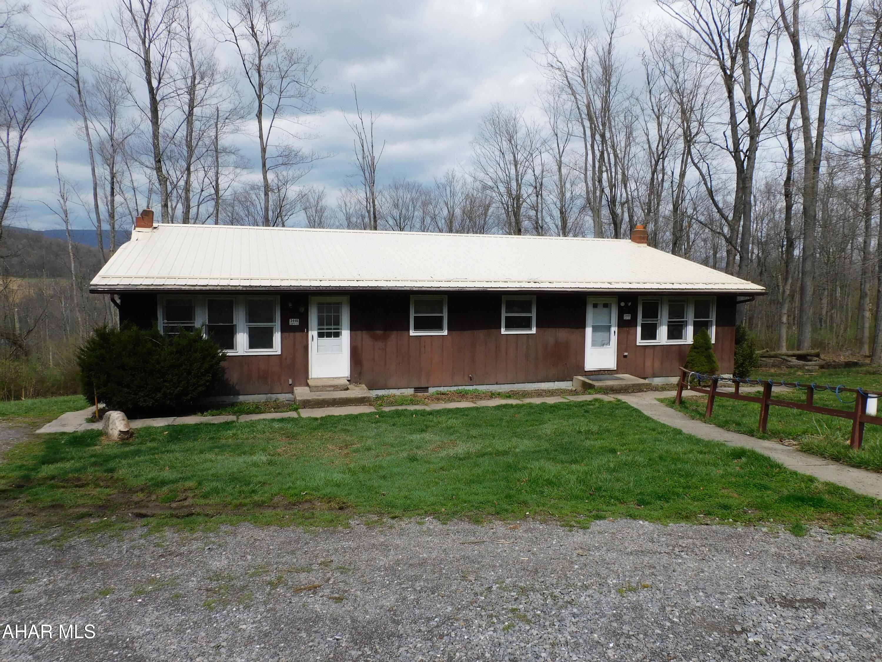 A rare opportunity to own a duplex in Antis Township! Apartment #1 has 1 bedroom and Apartment #2 has 2 bedrooms. Separate Electric. Property sits on 1.28 acres. Extremely private and only minutes to I-99. Bellwood Antis School District.