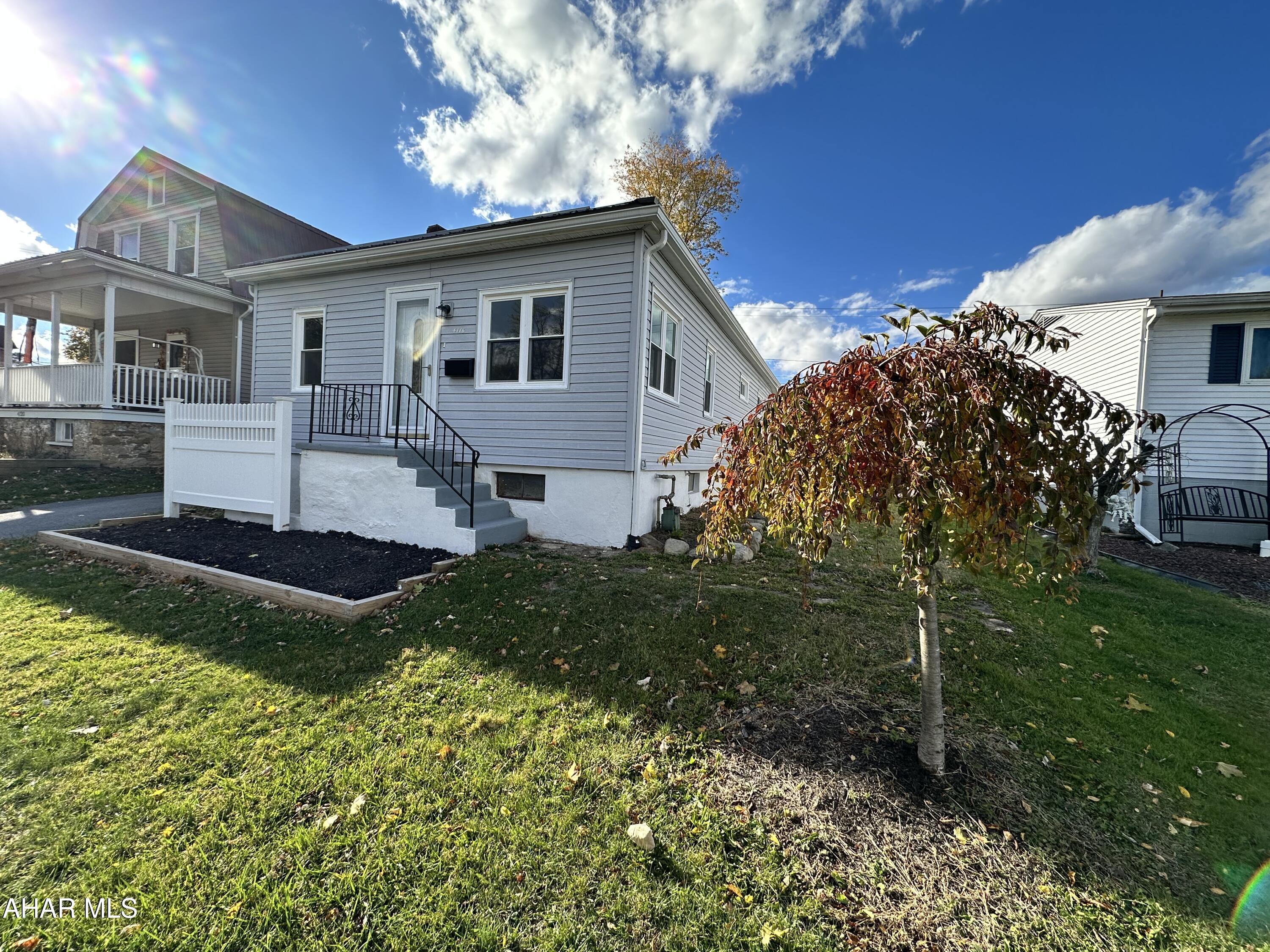 Cortland Ave offers this sweet fully renovated bungalow. The exterior is vinyl sided with fenced rear yard, a deck and off street parking plus a shed. The interior has been completely renovated with all new flooring, fresh paint and light fixtures. The beautifully updated kitchen has light gray cabinets, new counter tops, tile backsplash and Stainless appliances. 2 bedrooms with new carpet. Convenient main floor laundry and a new full bath with tub/shower combo, new vanity and sink and a Bluetooth exhaust fan. New furnace, Central AC, new metal roof. This home is ready for it's new owner.