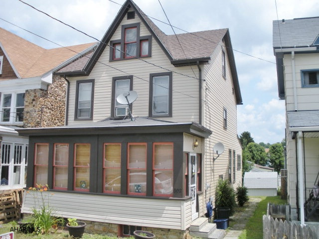 East End, 3 bedroom, 1.75 bath home with oak trim & pocket doors, pellet stove, newer laminate flooring, newer roof & vinyl siding. Nice yard, shed with electric, off-street parking.