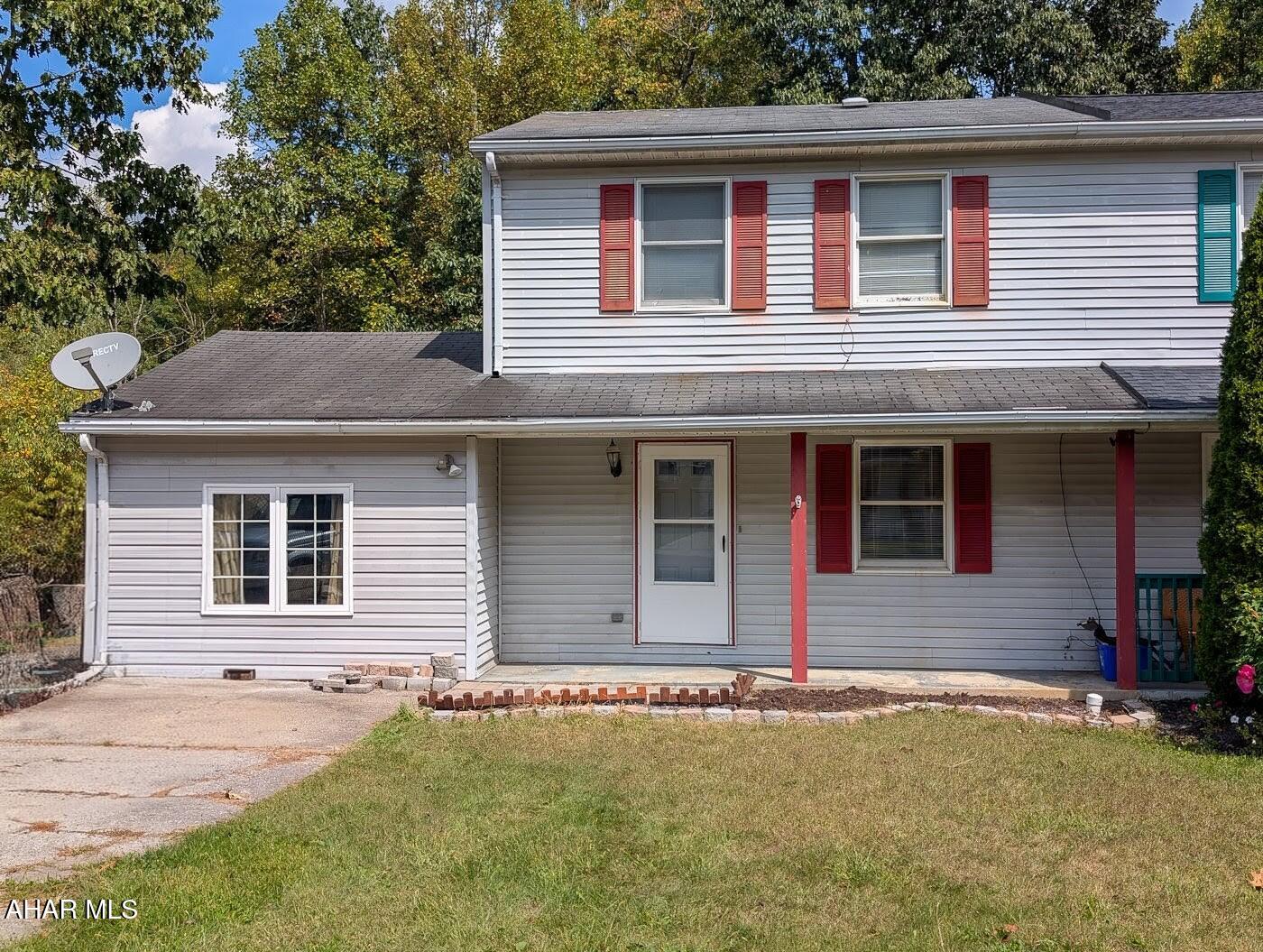 Half double duplex on 0.17 acre corner lot  in the desirable Eldorado Springs area of Altoona. This home has 3 spacious bedrooms, and 1 full bath. It offers the perfect blend of indoor comfort and outdoor living, with thoughtful updates and flexible spaces throughout.
Step inside and choose your ideal living setup! Enjoy a large, step-down living room with a coat closet, or opt for a cozy living space just off the kitchen. You can even transform the front entrance room into a formal dining area—this home adapts to your lifestyle.
The large eat-in kitchen features ample cupboard space, a pantry, and convenient outdoor access—perfect for entertaining. Newer vinyl plank flooring flows throughout the main level, while all three bedrooms upstairs are carpeted and include closets. The full bath on the second floor has been updated with a new tub and shower insert.
Enjoy outdoor living with a covered patio, an additional wood deck with canopy structure, and a firepit area—ideal for gatherings. The fully fenced backyard offers privacy and space for kids or pets to play. A storage shed adds even more convenience.
Do not let a duplex fool you! Whether you're looking for a starter home or a smart investment, this well-located half double duplex offers sound control from the adjoining home, comfort, space, and flexibility in a friendly, well-established neighborhood. Located in zone AE but has never flooded.