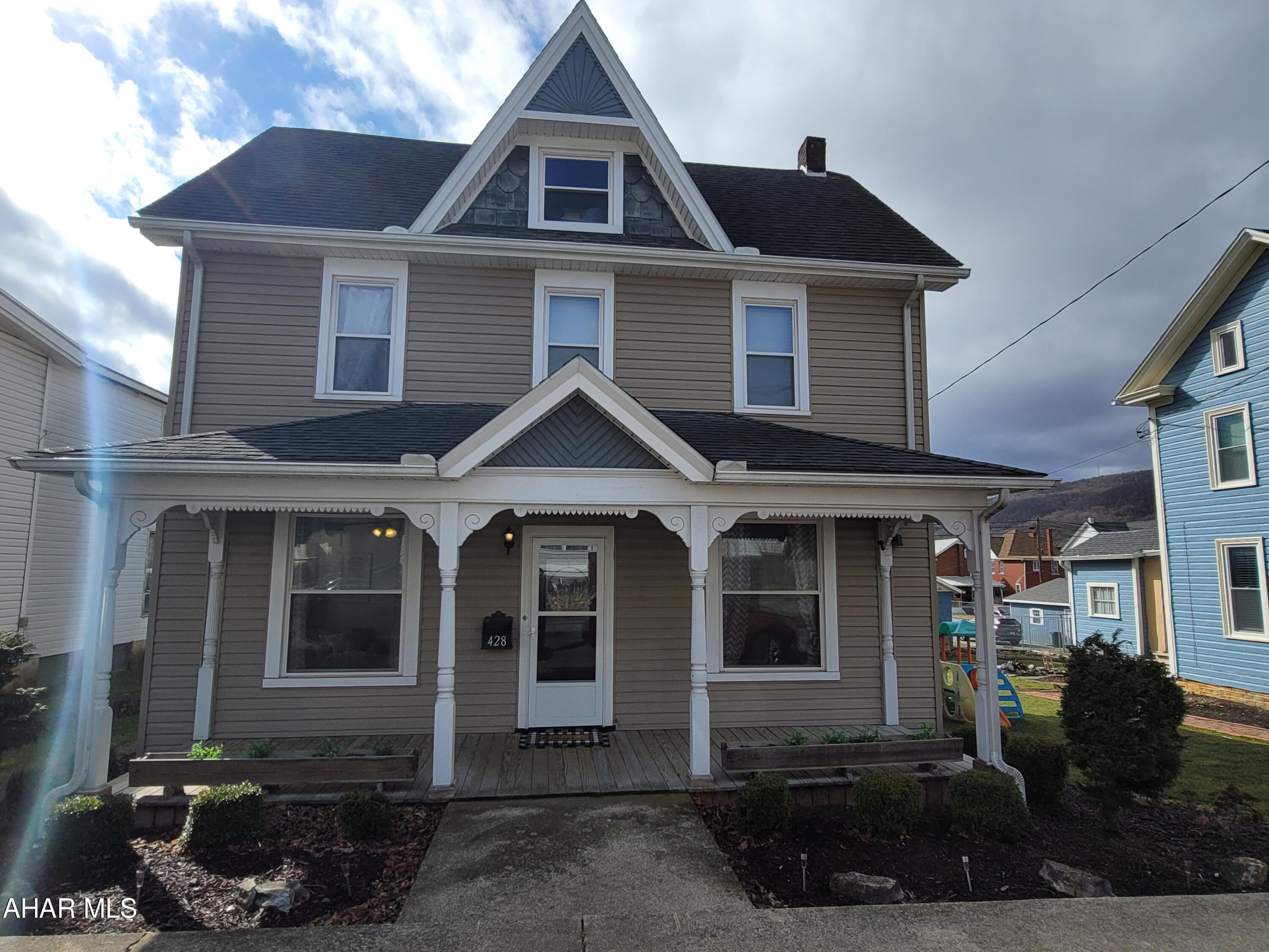 This home has been fully remodeled in 2013 so no plaster or old wiring! The kitchen is large and has access to backyard. Home has large bedrooms and large full bath with heated tile flooring. Walk in closet in master. Basement has tall ceilings, could be finished? Half bath on first floor with private entrance from back porch for easy access when hosting in the summer! New Heat pump/central air. Radiant heat for backup. Nice backyard with off street parking. This home is well maintained and ready for you to put your touches!