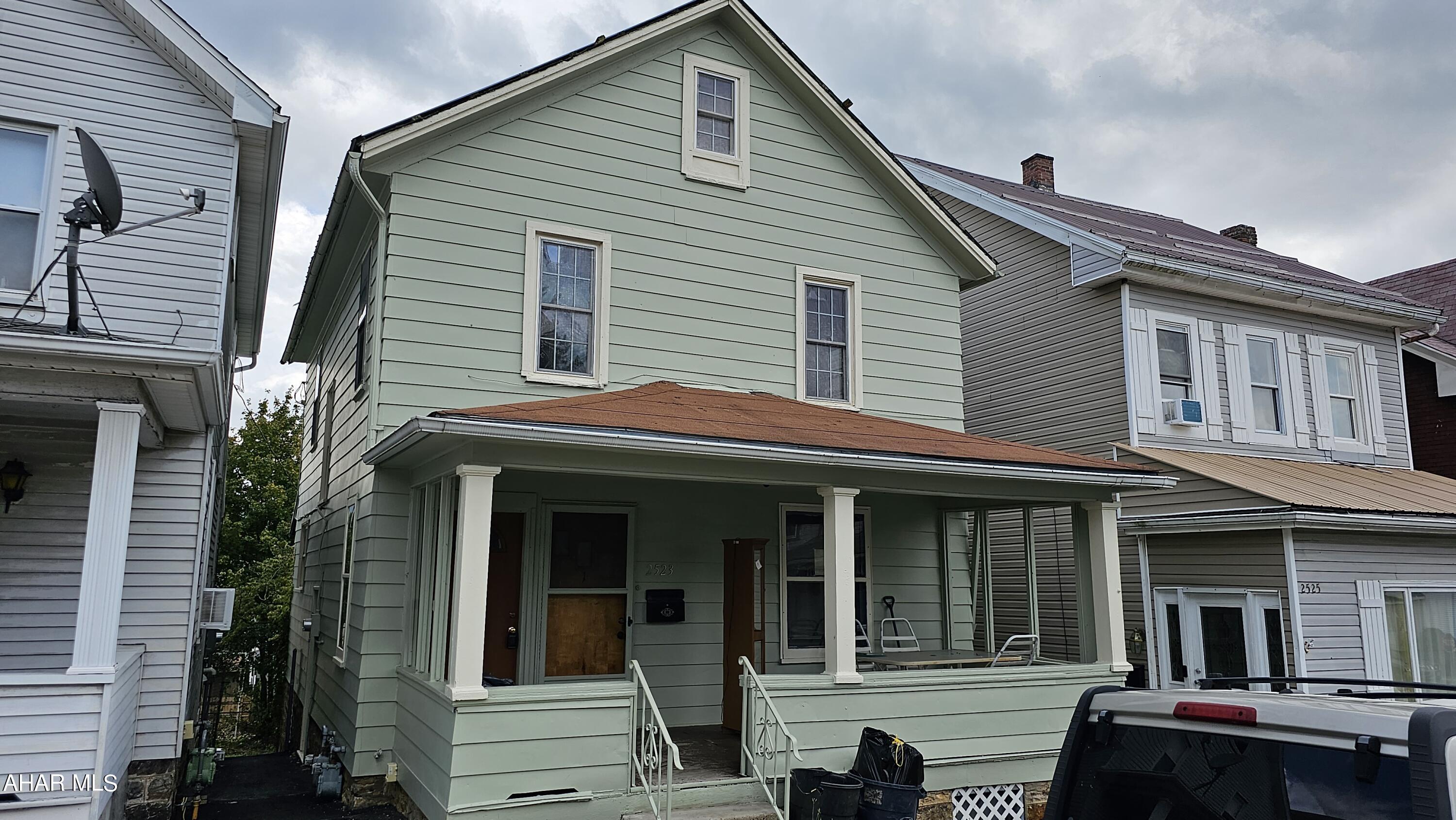 Your chance to own a 2 unit without the need for repairs! Downstairs unit is currently rented and the upstairs unit is ready for its new tenant. Fresh paint upstairs and many hardwood floors. Could be made back into a single family with a little imagination. Downstairs unit is a 1 bedroom,  and upstairs is a 1 or 2 bedroom. Call listing agent for more details.
