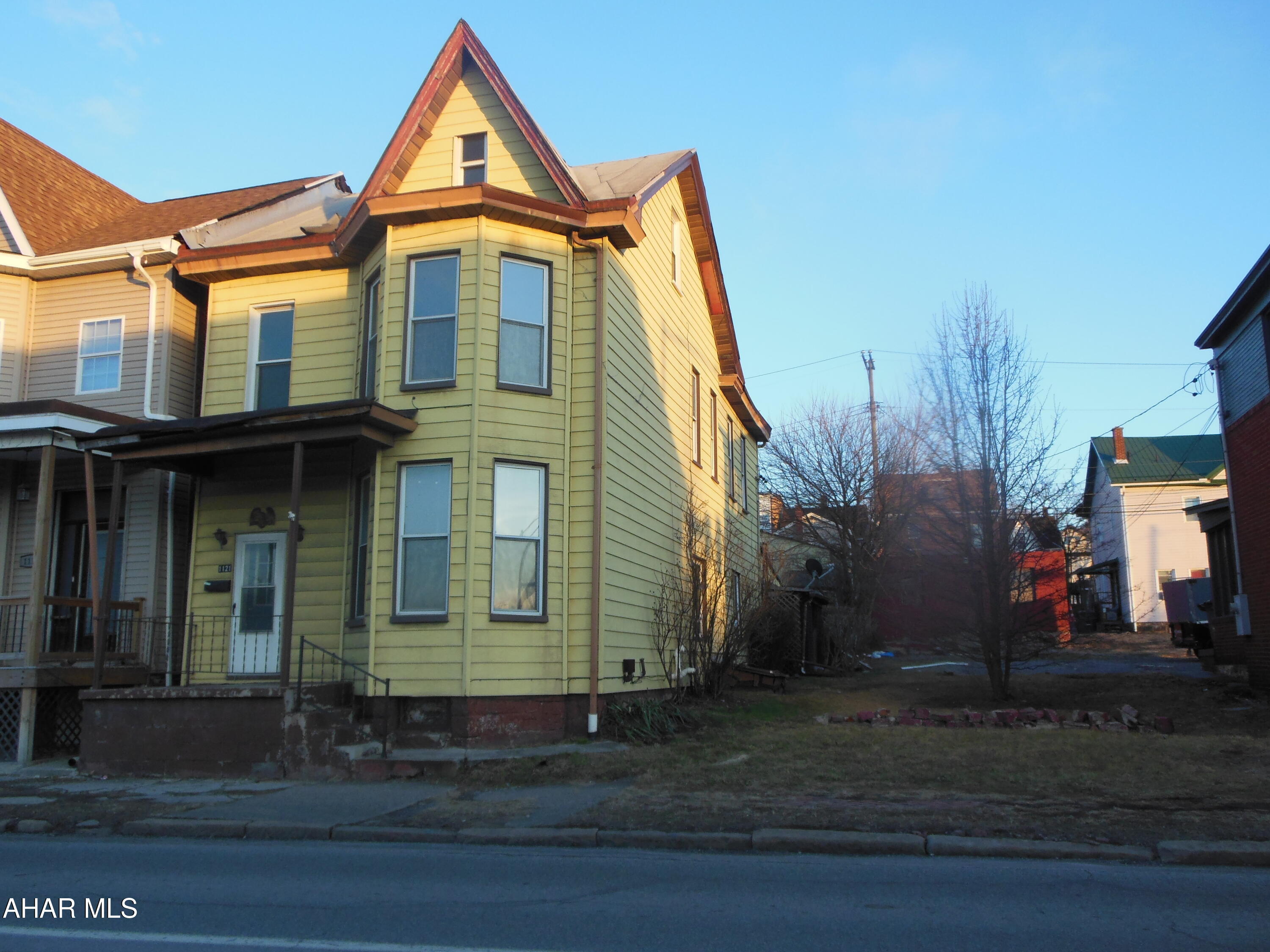 REDUCED!!  Large, Handyman home, formerly a duplex by Altoona Area High & Jr High School.  Close to Pacifico's Bakery.  Has a 2 car detached garage.  A winter project? Do one unit to rent first, then....  Rear-side entrance usually used.  Take a flashlight to see where there no light.  Best shown in daylight.