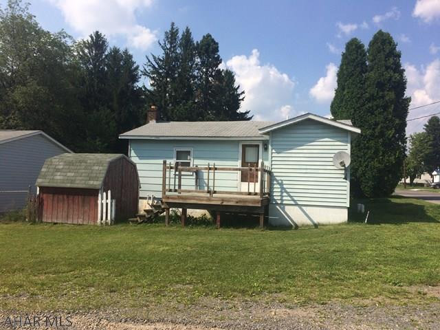 This cozy ranch fixer upper is in a great neighborhood on a corner lot. New sewer line. Large detached garage for storage also an integral garage. Currently home has an oil furnace that needs replaced. Gas is available at the property. Included in the sale is the refrigerator and dryer. Make this one your own.