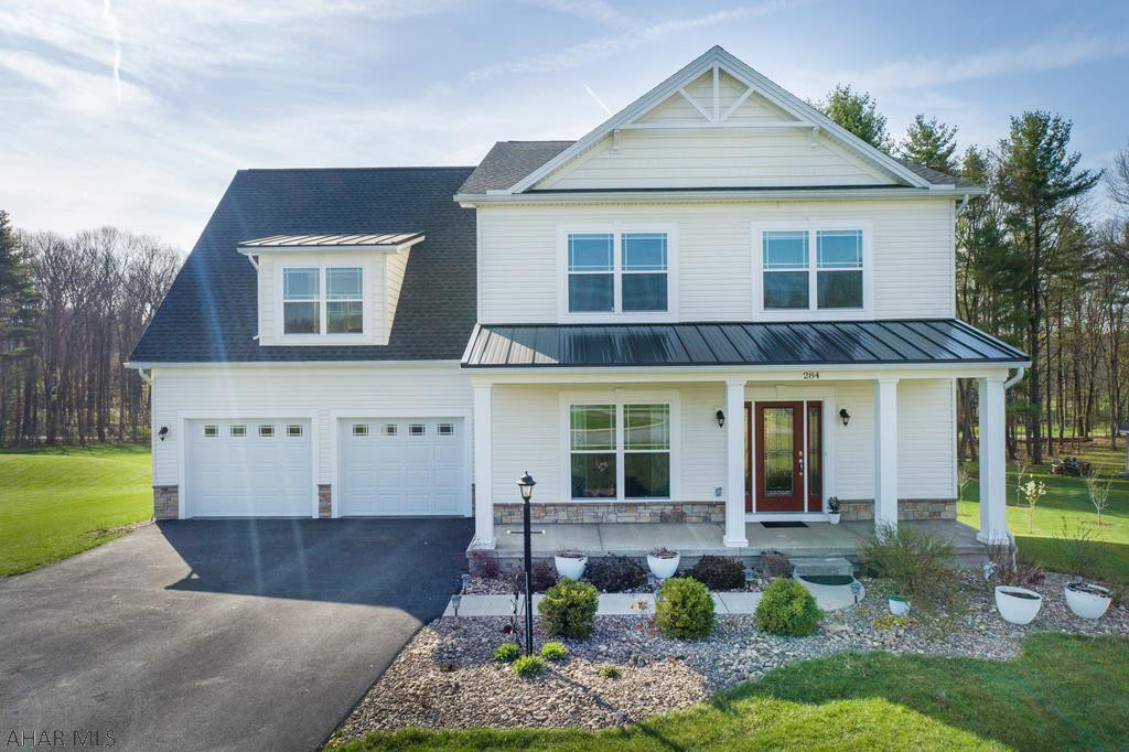Stunning Custom Built Craftsman Style Two-story!  Perfectly positioned on 1.22 acres in the desirable Trotter Farm Estate subdivision offering eye-catching curb appeal, lovely landscaping & a welcoming covered front porch.  Interior highlights include a fresh & functional floor plan that delivers wide plank hardwood floors & lots of windows (13 additional windows added when built) filling the home with an abundance of natural light.  The open concept kitchen, family room & dining area is perfect for entertaining.  The kitchen features Granite countertops, glass tile backsplash, a large island with a breakfast bar & a walk-in pantry.  There is a HUGE laundry/mudroom & leads to the attached 2 car garage.  With 3552 finished square feet & a large yard, you have plenty of room to spread out.