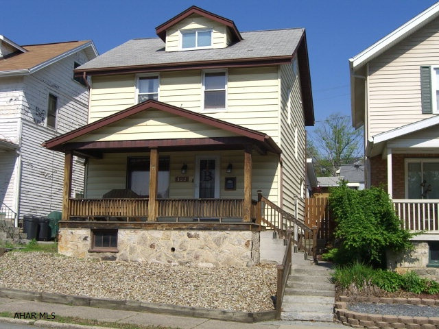 This is a well maintained home with a beautifully updated color scheme throughout the home. The walk up attic is heated/cooled and finished to be used as a 4th bedroom. Within walking distance to a local park and the Penn State Altoona Campus. Enjoy your private back yard with brick patio and pergola. You have off street parking with a two car detached garage in the back plus street parking in front. Come see this lovely home.