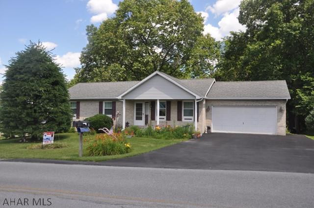 Ready to move into ranch on private lot in Logan Township. Home offers E/I kitchen that was updated 5 years ago with ceramic, cupboards and counters, large living room, a master with own private bath. The lower level is ready to be finished for additional living space. It has a walkout basement onto private lot with mature trees and landscaping. Entertaining would be easy under large covered deck. Additional storage in 2 car garage and lower level. All for $189,900.