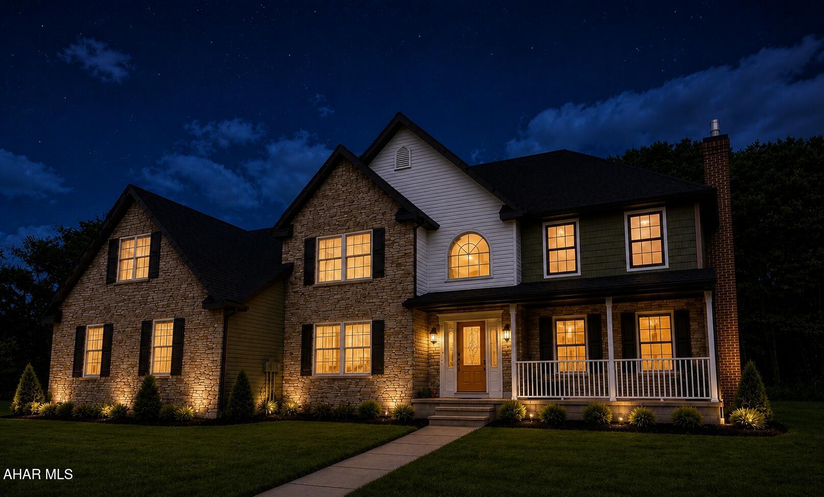 Perched atop breathtaking Locke Mountain on just under 17 private acres, this extraordinary stone estate offers some of the most spectacular panoramic views in Blair County. From the front of the home, enjoy sweeping views of Horseshoe Curve, downtown Hollidaysburg, Stonehedge, Fox Hollow, and the surrounding countryside. Out back, take in equally impressive Mountain View's stretching toward Williamsburg.

Surrounded by expansive State Game Lands with private access directly from the property, you'll enjoy unmatched privacy, abundant wildlife, scenic trails, and endless opportunities for hiking, hunting, and outdoor recreation.

Completely renovated, this exceptional home features a brand-new custom kitchen with quartz countertops, new appliances, beautiful Pergo flooring, and quality finishes throughout. Major improvements include a new roof along with all-new heating and central air, offering modern comfort and peace of mind.

The second floor offers four spacious bedrooms, including an impressive owner's suite with a private sitting area, as well as the convenience of second-floor laundry. Additional highlights include a spacious three-car attached garage, a rear patio perfectly positioned to capture the incredible scenery, and a location just minutes from Canoe Creek State Park and in close proximity to a popular natural mountain spring, while still providing exceptional privacy.

A truly rare opportunity to own one of Blair County's premier mountain estates, where luxury living, remarkable views, and nearly 17 acres of seclusion come together in one unforgettable property.

(Some images have been digitally enhanced and/or virtually staged to depict anticipated completed improvements. Actual conditions may vary.)