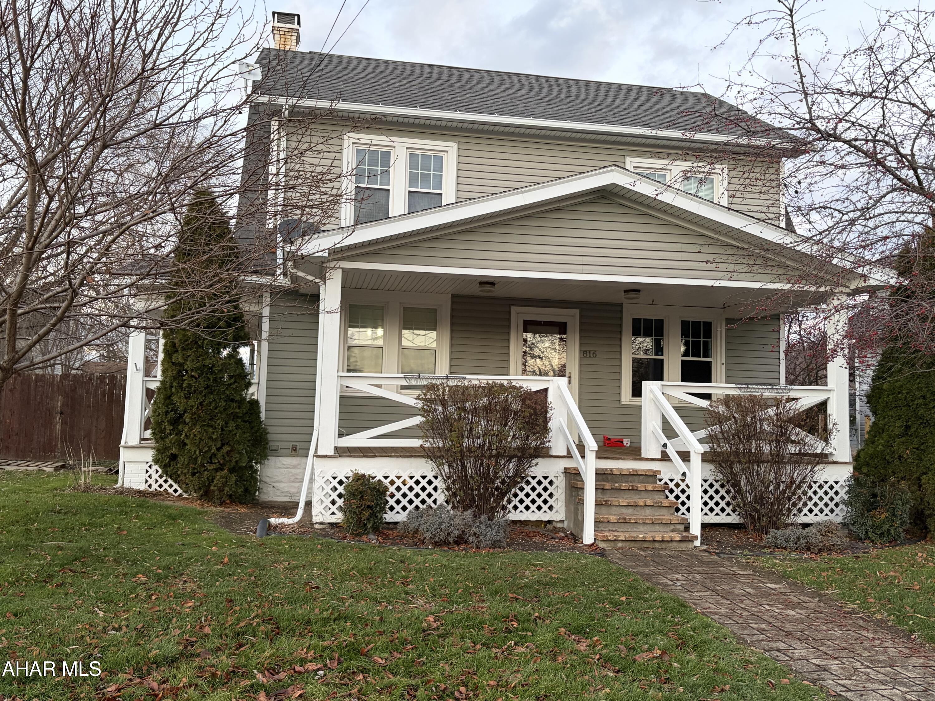 This move in ready home in the quaint Borough of Newry is waiting for new owners. Inside you will love the space in each room as well as the beauty of the hardwood floors.  Great storage in the attic or basement for your convenience too! Outside the spacious level yard is ready for all of your toys for play.  The covered porch is a great place to relax also.  Public water and sewer but the outside faucets are hooked into the well water; a nice cost saving feature.