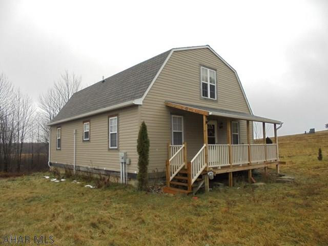Near Prince Gallitzin State Game lands. Near Rock Run/State game lands- Secluded custom home, built in 2004. 3BR, 2 bath home on 10 acres with pond. New gas high efficiency furnace. radiant heat in floor. Large front porch. Appliances included. Move-in condition!