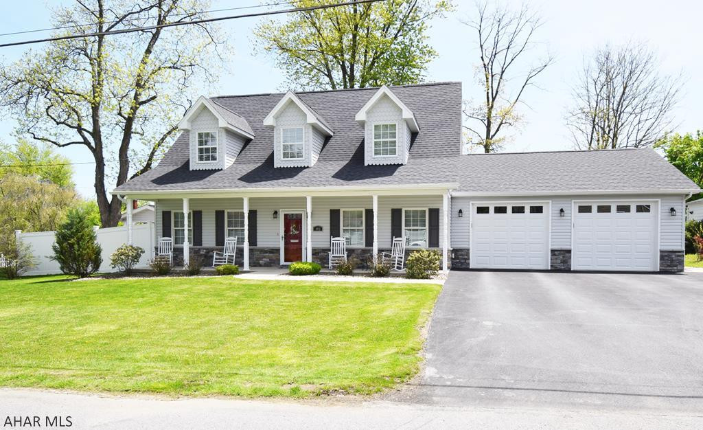 Stunning Cape Cod style home with the open floor plan everyone is looking for.   Total one story living is a breeze with everything you need on the main floor.... owner's suite, laundry, den/office, garage.   Two large bedrooms and newly remodeled bath with walk-in shower on the second floor.  Gas forced air heat with central air.  Central vac.  Oversized two car attached garage with plenty of storage options.   In warmer months you'll definitely take the living outside to the amazing outdoor entertaining areas.  Covered patio, open patio perfect for a fire pit, and lovely pergola area.  Great neighborhood for taking a stroll to the Penn State Campus and close to nearby shopping.  Perfectly maintained and as close to new construction as you're going to get without the hassle of building.
