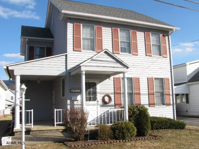 Adorable Cedar sided 2 1/2 story Bellwood home! This home offers LR., family room, EIK., 3 BR., 1 full bath and 2 covered porches,plus new roof and spouting! All perfectly located near Community park and pool.