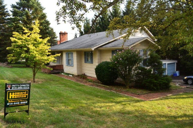 Great location.  House needs updated.  Hardwood floors & FP in living room.  Deck off the one bedroom.