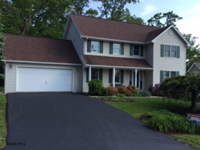 Charming and cozy, move right in to this spacious 4 Bedroom 2 story home in Chapel Hill Estates.  Terrific 2 story built by Glenn Fry Construction 1994, Lg Rooms, Level lot.  Easy living, convenient location, Altoona Schools - Enjoy the private wooded back yard.  Two systems, Gas Hot water heat and central air, neutral carpet, good condition, roof 2008, furnace has 5 zones, high efficient, low bills.  Low taxes, low maintenance. House exterior has been power washed, new shutters installed, deck stained.  Carpet will be cleaned for new owner.