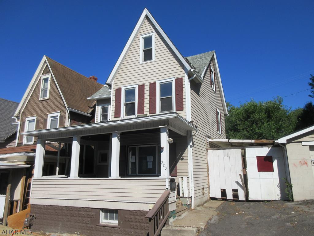 Altoona vinyl 2 story home with large 1 car garage and large fenced yard. Needs work throughout, but loads of upside potential. Property sold AS-IS. Seller will make no repairs. Water line in need of repair/replacement. Offers must be submitted through HUD approved broker. Buyer pays both transfer taxes. Exclusive Agency. Equal Housing Opportunity. Marketed by Olympus AMS www.olympusams-re.com. www.HUDHomestore.com