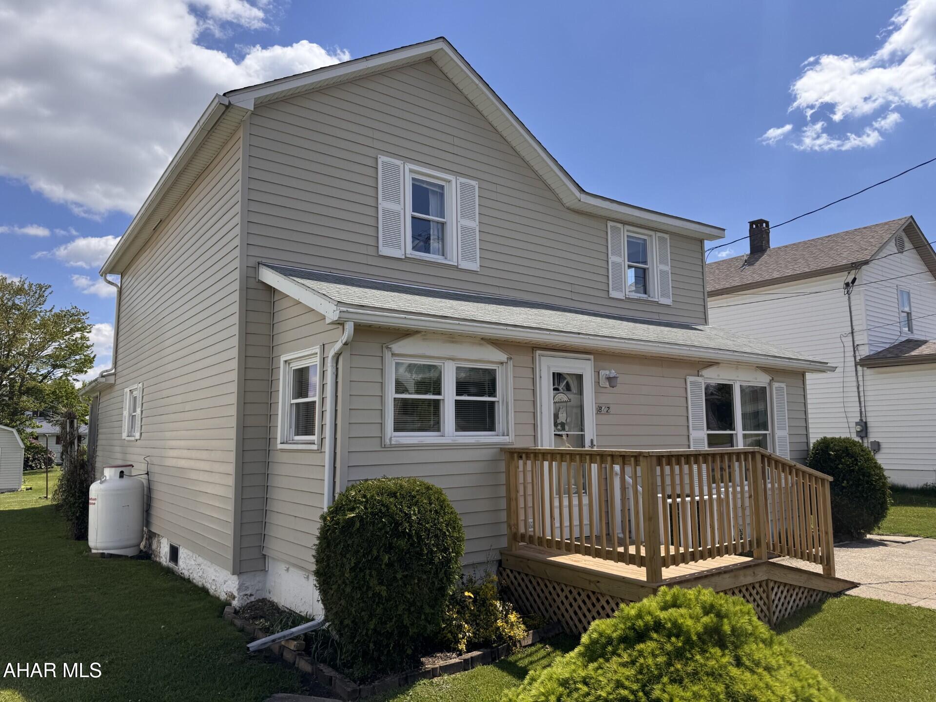 Welcome to 842 8th Street, Colver, PA.  Two story 4 bedroom, 2 bath vinyl sided home with enclosed front porch.  Open spacious kitchen leading into a hugh LR with gas fireplace, dining area, first floor laundry.  Rear concrete covered patio.  Oversized shed for storage.  Move-in condition.  Don't let this one get away!