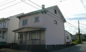 2 story rental currently occupied.  Off street parking.  Good condition.  2 bedrooms.  Rent $550.00.  Tenant pays utilities.