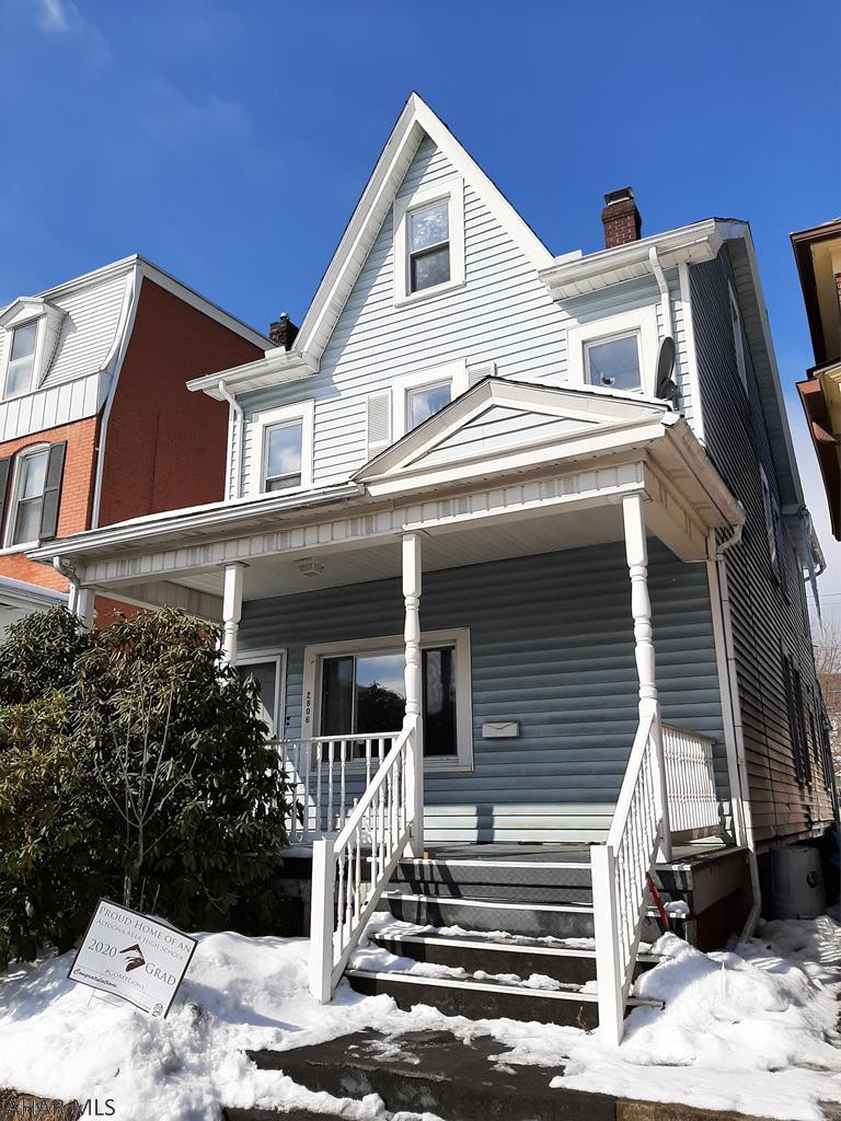 Large 2 1/2 story home, 4 bedroom, 2 bath home. Modern kitchen, first floor laundry. Vinyl siding, newer roof, replacement windows, covered patio, off street parking...Call for showing.