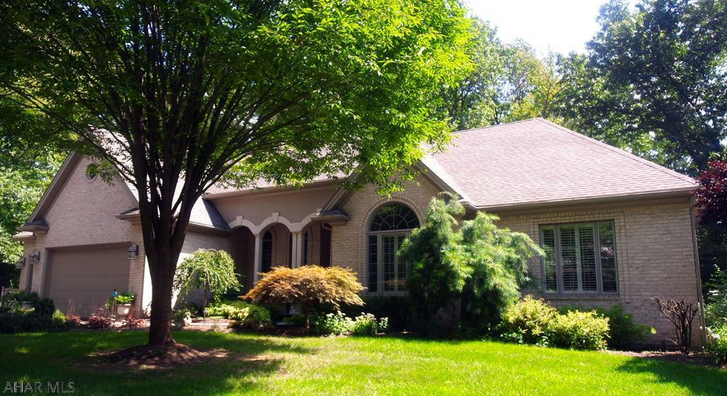 Conveniently located minutes from Hlbg. borough in Regency Estates on a beautifully landscaped corner lot. Stunning one story w/4 bedrms, 3.5 baths w/attached 3 car  garage. Central foyer showcases the open and bright dining and living rms. . Kitchen is a chef's dream. Solid cherry cabinetry w/granite c-tops and center  island w/seating for 4, high end  efficiency ss appliances plus a butler's pantry. An offset eating area overlooks a charming, private, fenced back garden with paver patio. Family rm, is off the kitchen, with a fireplace. Finished lower level perfect for entertaining w/wet bar, fireplace, bath, exercise rm and laundry rm. Recently replaced roof, furnace/ac & well pump. This home has been meticulously maintained and ready to move in. .