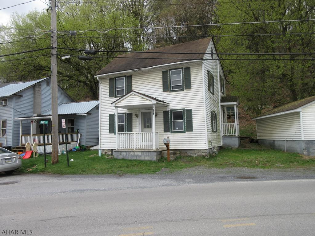 Mapleton Depot 2 story vinyl home. Needs some TLC, but loads of possibilities. Large eat-in kitchen w/ laundry area, sunken living room, 2 bedrooms plus loft attic area for possible 3rd bedroom. Detached 2 car garage plus storage shed. AS-IS sale. Seller will make no repairs. Purchaser shall pay for recording of the Deed; gains tax affidavit, and equalization form. In addition, Buyer to pay both transfer taxes.