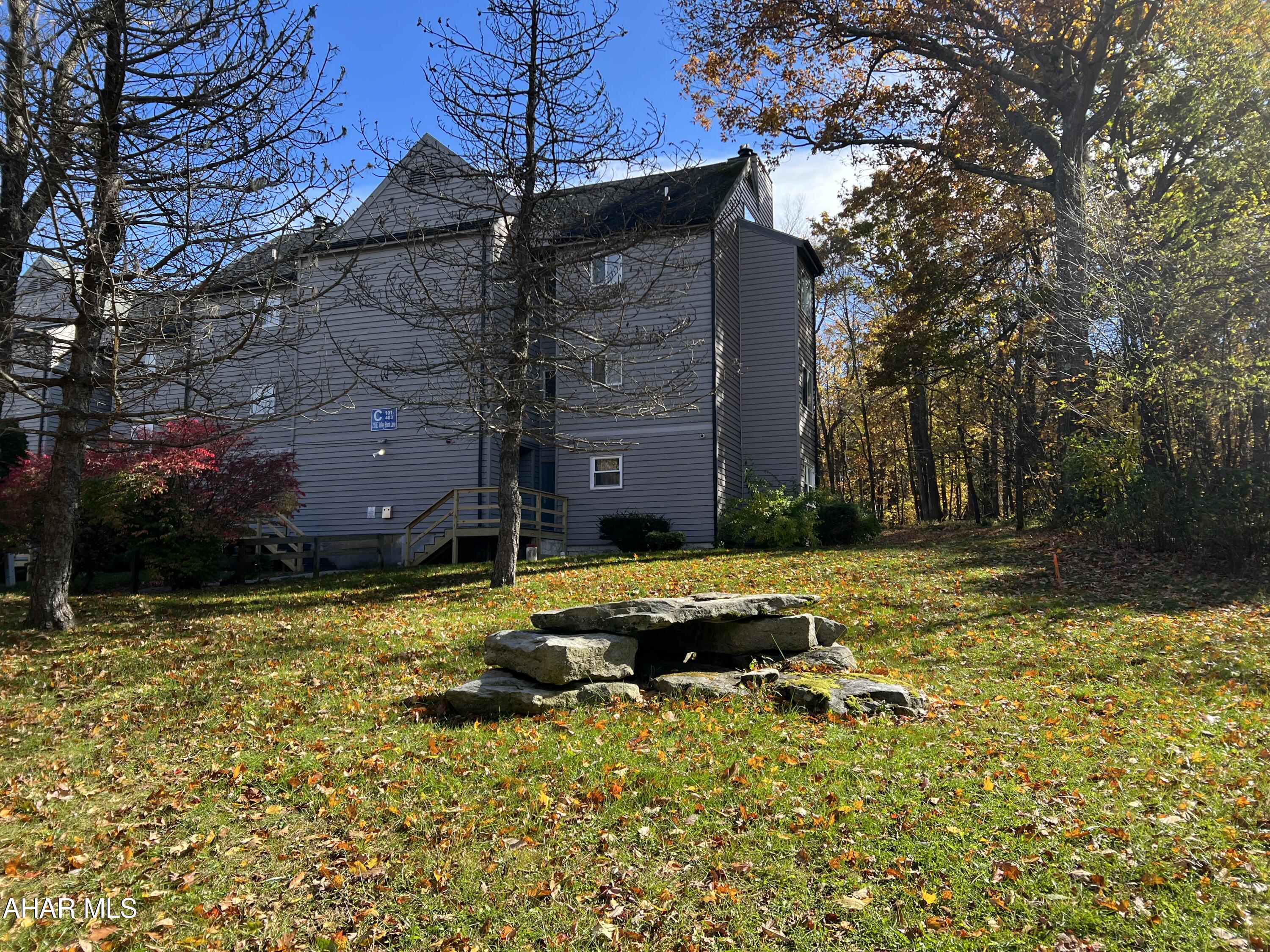 Perfect end unit and successful rental.  Turnkey 1st floor studio in the Allegheny Mountains at Blue Knob All Seasons Resort has everything you need. Completely renovated in 2022. and fully furnished.  Cuddle up next to the fireplace while enjoying the view from the siding doors. The feature wall brings a warm and inviting feel.   Walking distance to indoor pool/hot tub, outdoor pool and The Club House Bar & Grille. Blue Knob is the 2nd highest mountain and highest skiable mountain in Pennsylvania! In addition to an array of winter activities, Blue Knob also has a full-service all seasons Conference Center for weddings and events, they also offer golf, swimming and multitude of trails for hiking, running, and mountain biking. Visit https://blueknob.com/activities-events/ to see all the fun events that are happening at Blue Knob. $290.00/ Mo HOA fee includes: pools, hot tub and gym area, tennis and pickle ball courts, building, property maintenance & garbage.  *Conference center, Golf and Ski resort is not included in HOA fee. *