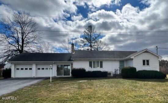 Beautiful clean ranch home on level lot.  Hardwood floors, large lot, fireplace, 3 bedrooms, 1 full bath with second bath in basement, newer windows,  partially finished basement, 2 car garage and large shed.