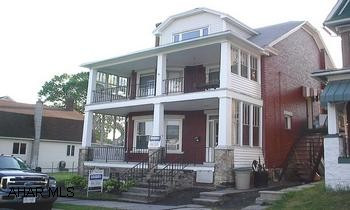 LARGE WELL MAINTAINED 4 - 6 BEDROOM, BRICK. NICE WOOD WORK AND HW FLOORS. VINYL WINDOWS. 3 PORCHES INCLUDING 1 OFF MASTER BEDROOM. STONE PATIO AND WALKWAY. 2ND FL LAUNDRY. 3RD FL FINISHED AND HEATED. GAS HOT WATER HEAT. GAS $110/MO. 1 CAR GARAGE & OFF ST PARKING. SEE ON WWW.TREB.COM OR WWW.COLDWELLBANKER.COM. QUALIFIED BUYERS CALL 934-4663 OR DARLA4HOMES @AOL.COM.