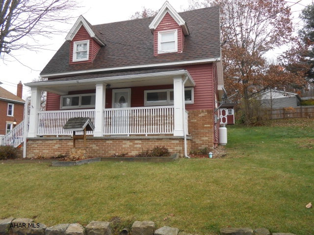 Beauty throughout this well maintained  Cape Cod Home!! Many upgrades,over sized bathroom remolded,Oak trim,cozy living room with gas fireplace,window seat in M.B.built in dresser,extra closets, Upgraded Oak eat in kitchen.Nice front porch to relax on or plenty of yard space for family time. Make an appointment today to see this well maintained home with a view!! Good storage space in basement.Very motivated sellers..make an offer today!!