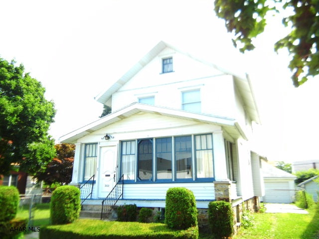 Add your touch and updates to this 3 bedroom, 1 1/2 bath, 2 story on a double plus sized, fenced in lot. Gas forced air heat, central air and 3 car garage.