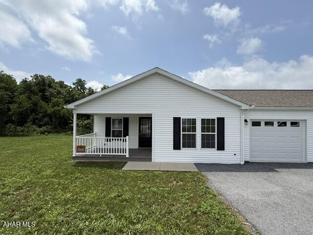 Welcome to The Martinsburg II!! Approx. 1,207 sq. ft. (2 bed, 2 bath) with a one car attached garage (12'x24') and a front and back proch. Features White shiplap siding, black shutters, front & rear porch, White shaker cabinets throughout, carpet in bedrooms, LVP throughout. This is a 55+ community.