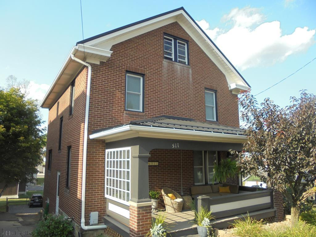 Ebensburg- 2 1/2 story 3+ BR, 1 1/2 Bath remodeled brick home. Gas, hot water heat.  New windows & new metal roof installed this year.  Large rear deck for entertaining.  Off Street parking.  Move in condition.