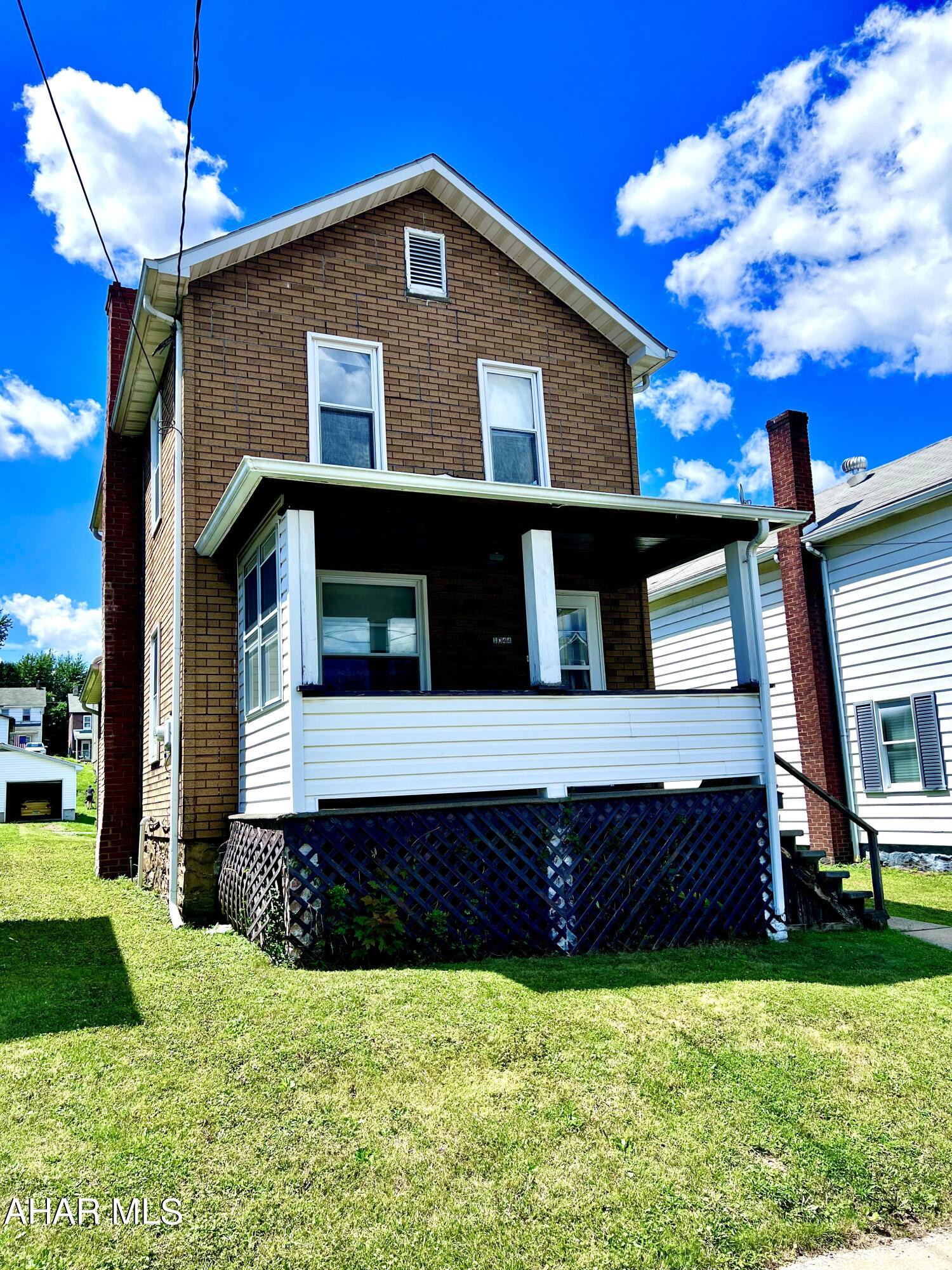 Cozy two story home in the borough of NANTY GLO.  Heat sources in all rooms! First floor features first floor laundry, living room, dining room, and kitchen along with a half bath. Second floor features one full bath, three bedrooms and original hardwood floors that would shine with some TLC. Newer windows throughout and new furnace with a large open flat back yard.   Great investment or home owner opportunity!