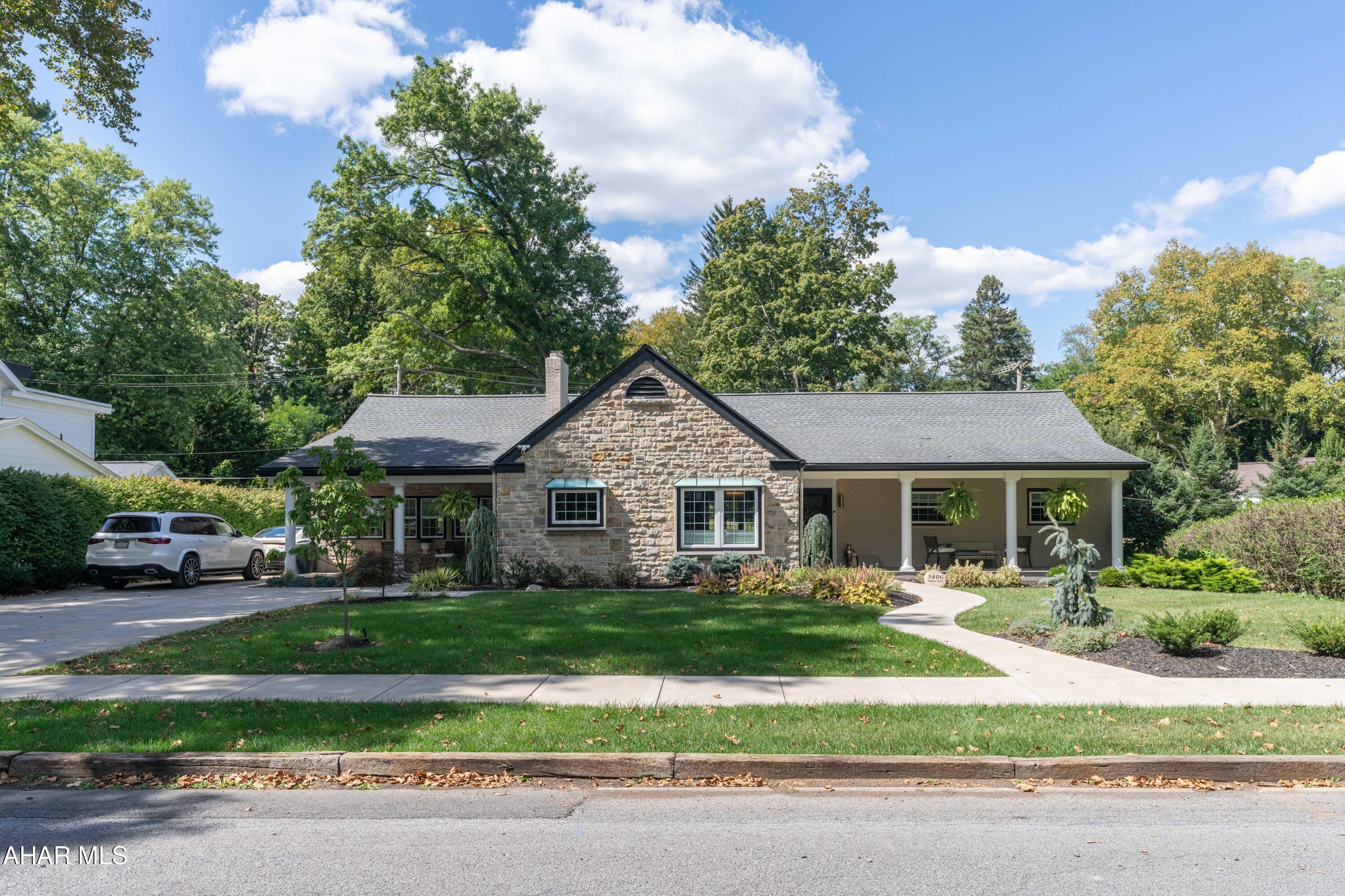 Charming, completely updated Mansion Park Rancher. This home has been meticulously and thoughtfully updated. Mechanics have been updated also. Beautiful open concept kitchen with leathered granite countertops, spacious island and stainless steel appliances.  Primary suite with doors to an outdoor deck area & also offers a bath w/ a tiled shower. First floor laundry room. Two additional bedrooms on the first floor (Currently one is being used as a walk in closet) White Oak Hardwood floors throughout the main floor.  The lower level also offers a bedroom, full bath and family room. Did I mention that the home also offers tons of storage. Stunning covered patio area for entertaining or quiet evenings. There is a charging station for electric vehicles.  Fenced back yard. This home is absolutely beautiful.
