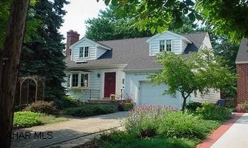 Adorable Cape Cod, 3 bedrooms, 1 3/4 baths, fireplace in living room, 1st floor laundry, pergo floors, hardwood, carpet. A nature lovers sanctuary, English Garden with a pergola and playhouse shed, rear deck and screened porch, arbors and low E windows.