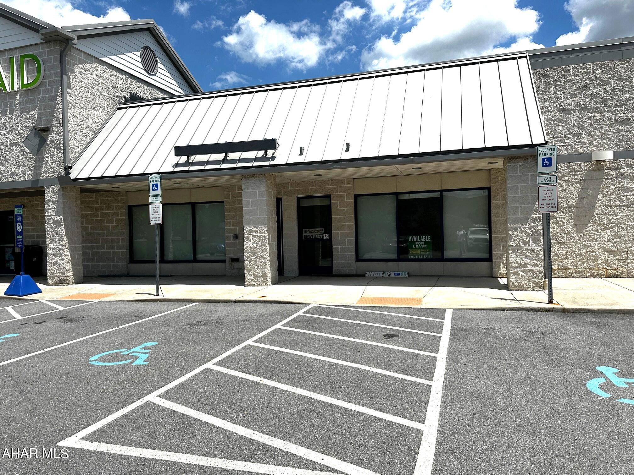 Spacious office perfect for large medical practice near Conemaugh Nason Hospital.    Many other possibilities including retail, educational use,  PT, etc.