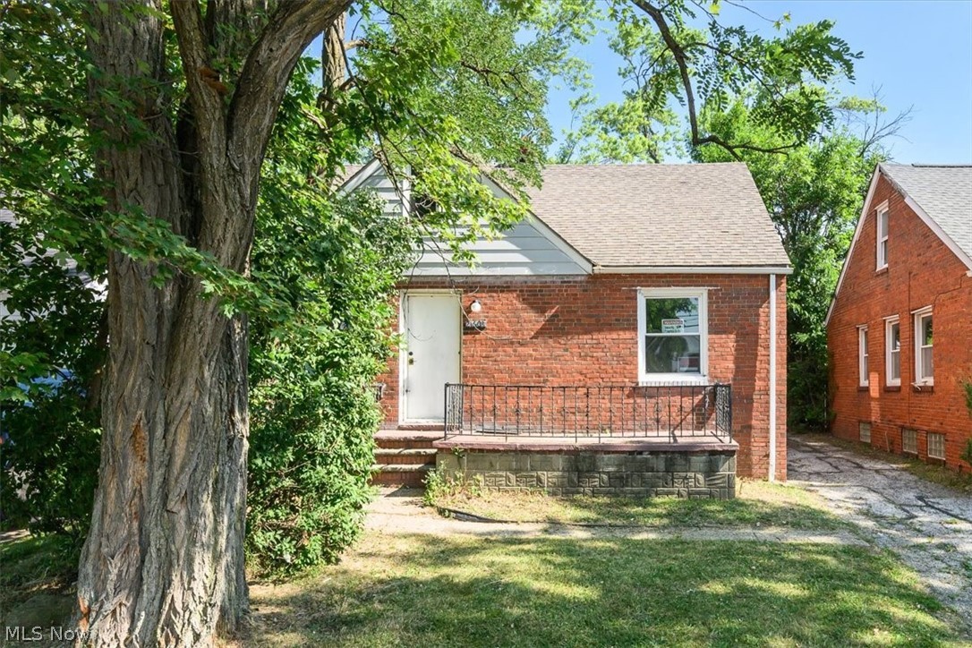 Opportunity awaits in this charming all-brick 3-bedroom, 1-bath Cape Cod in Maple Heights! Full of character and natural light, this solidly built home offers a classic floor plan with two bedrooms on the main level and a spacious third bedroom upstairs. The main floor features hardwood floors, a beamed ceiling, and a large front picture window that fills the living area with sunlight.

The full unfinished basement, complete with glass block windows, provides excellent storage or the opportunity to create additional living space. Outside, enjoy the welcoming covered front porch with railing and the timeless appeal of the home's all-brick exterior.

Whether you're an investor or a buyer looking to add your personal touches, this fixer-upper offers great potential to build equity. Bring your vision and restore the charm of this well-built Cape Cod into a place you'll be proud to call home