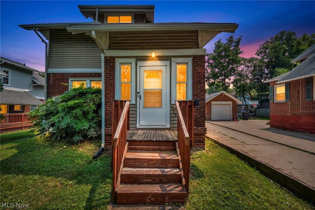 Updated Brittain Rd. home is ready for it's new owner in Goodyear Heights. Updated kitchen and fresh paint, first floor bedroom and an enclosed front porch offer tons of potential.