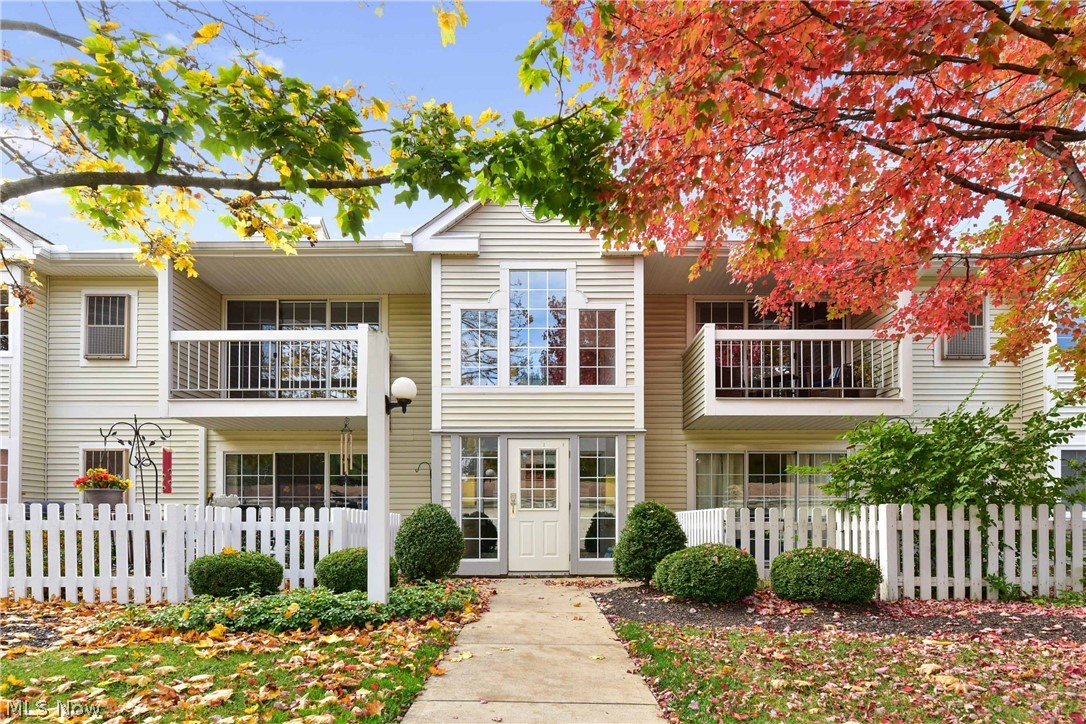 Be prepared to move !   Bright and airy second floor condo in the Lakes of Bay Landing.  This end-unit condo has been totally remodeled and offers a maintenance-free lifestyle perfect those with busy lives or just looking to simplify.  Upon entering through the foyer, you are greeted by a large flexible living space with a vaulted ceiling and skylight window which floods the unit with natural light.  Off the living area is a triple slider leading to a private patio. The eat-in kitchen has been totally remodeled with newer crisp white cabinetry, flooring, stainless steel appliances, tile back splash and counter tops.   Off the kitchen is an en-suite laundry room with additional storage.  The master bedroom is an incredible 19' x 12' with its own private master bath with views of the pond. Second bedroom is also large and is directly across from the hallway full bath. Lots of storage throughout ! Additional updates include:  skylight window replacement (2019), roof (2018), windows, interior doors, bathrooms, paint, lighting and carpeting/flooring.  Enjoy the amenities including 2 pools, tennis courts, basketball hoop and more.  Close to Crocker Park, restaurants, freeways, parks and more.  Great opportunity to live in Westlake at an affordable price.   Must see !  Nothing to do but move in and enjoy.