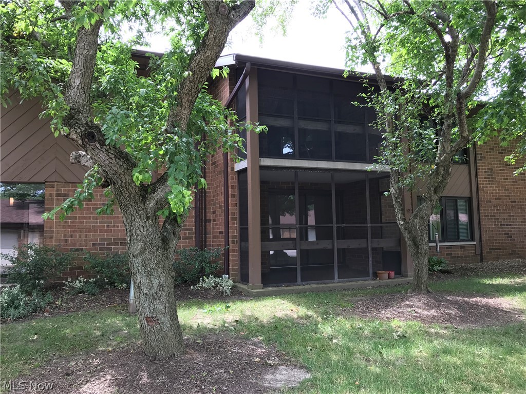 Desired First floor unit. Eat in kitchen has newer stove & refrigerator. Formal dining room has newer carpet. Living room opens to enclosed 3 season porch with new  high end vertical mini blinds. Both bedrooms have new windows & newer carpet. All appliances are included. . Master bedroom Has master bath & extra closet space .All carpet Is newer with an extra thick padding. There is a pool and outdoor pavilion for your summer enjoyment. Home warranty is already paid for until April . Close to Metro parks, library and Rec center.