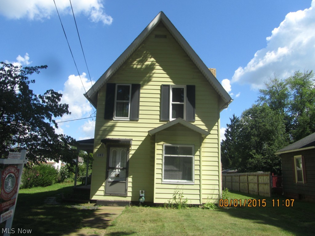 Appealing 2 story home on a corner lot, some wood privacy fence, some chain link fence around double detached garage. Fireplace and window seat in the living room, main floor laundry and full bathroom. Open staircase  leads to 2 bedrooms and additional full bathroom. Newer furnace, roof, hot water tank, and some replacement windows. Good condition and ready for you.