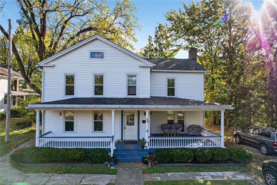 Spacious and well-maintained 6 bedroom, 2 bath home located just steps from Oberlin College. Featuring newer vinyl siding (2024), updated vinyl windows, and newer HVAC systems (2020 & 2021), this property blends character with modern efficiency. The large living, dining, and den areas flow seamlessly for entertaining, complemented by a newer oak kitchen with ample storage and updated flooring throughout. A first-floor bedroom with a fireplace, large utility room, and remodeled bathrooms on both floors add comfort and convenience. With an updated electrical system, central air, and excellent rental history, this home is ideal as a single-family residence or a strong addition to an investor’s portfolio.