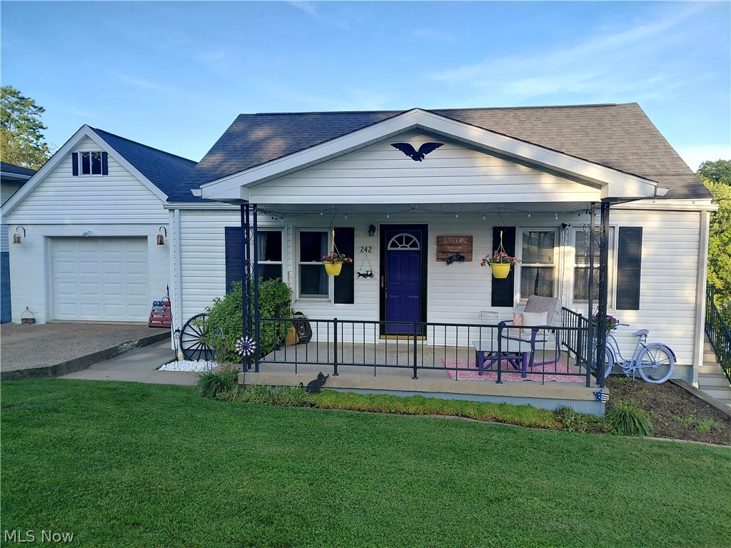 Welcome home to this charming 3-bedroom 1-bathroom home offering a blend of character with modern updates. Inside you will find a functional layout with comfortable living spaces. This home features inviting front and back porches, creating great spaces to relax and enjoy the surrounding setting. The rear porch/patio offers additional outdoor living and entertaining space perfect for enjoying warm-weather gatherings or a quiet evening outdoors, it also includes an added fire pit.  Conveniently located with easy access to local amenities, this property presents an excellent opportunity for buyers seeking a home that has been remodeled and move-in-ready. Recent updates include bathroom, kitchen, upstairs living space, new electrical panel, septic (2017), roof (2016), appliances and more. Schedule a private showing today and see what all this home has to offer.