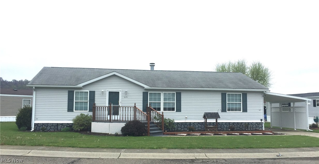 Quality built home with lots of extra features! This nicely maintained manufactured home is located in Dutchtown Estates. There are 3 bedrooms, 2 full baths and first floor laundry. Nice open concept design with cathedral ceilings and a fireplace in the living room. The master bathroom has been remodeled with a new floor and tub surround.There is a nice front deck and a back deck with a sun-setter awning. The storage shed is included and the monthly lot rent is 175.00 and that includes garbage pick up.