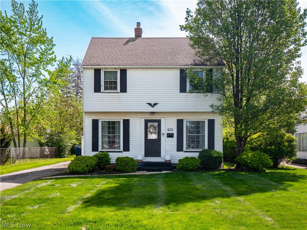 Welcome home to this beautifully maintained 3-bedroom, 1.5-bath colonial nestled in the heart of Parma Heights, conveniently located within walking distance to parks, shopping, and local amenities. From the moment you arrive, you’ll appreciate the home’s inviting curb appeal, mature landscaping, and charming character.

Inside, newer laminate flooring flows throughout the warm and welcoming living room and into the dining area, complete with a built-in cabinet that adds both charm and functionality—perfect for entertaining. The updated kitchen features newer tile flooring, cabinetry, countertops, and a pantry for ample storage, all designed with an open and practical layout for everyday living. All appliances are included.

Upstairs, you’ll find three comfortable bedrooms, each featuring hardwood flooring and ceiling fans. The full bathroom has been tastefully updated with a newer vanity, tub/shower combination, and convenient linen storage just off the hallway. The second bedroom also offers access to a private balcony overlooking the spacious backyard.

Outdoor living is a highlight with a covered deck and expansive concrete patio ideal for relaxing or hosting gatherings. While the current pool will not remain, the backyard offers endless potential to create your own private outdoor retreat.

The unfinished basement provides abundant storage and exciting possibilities for additional living space. It also includes a laundry area and a separate toilet area that could easily be finished into an additional bathroom.

This move-in ready home combines charm, updates, and location—don’t miss your opportunity to make it yours!